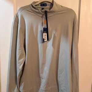 NWT Gray Quarter-Zip Pullover